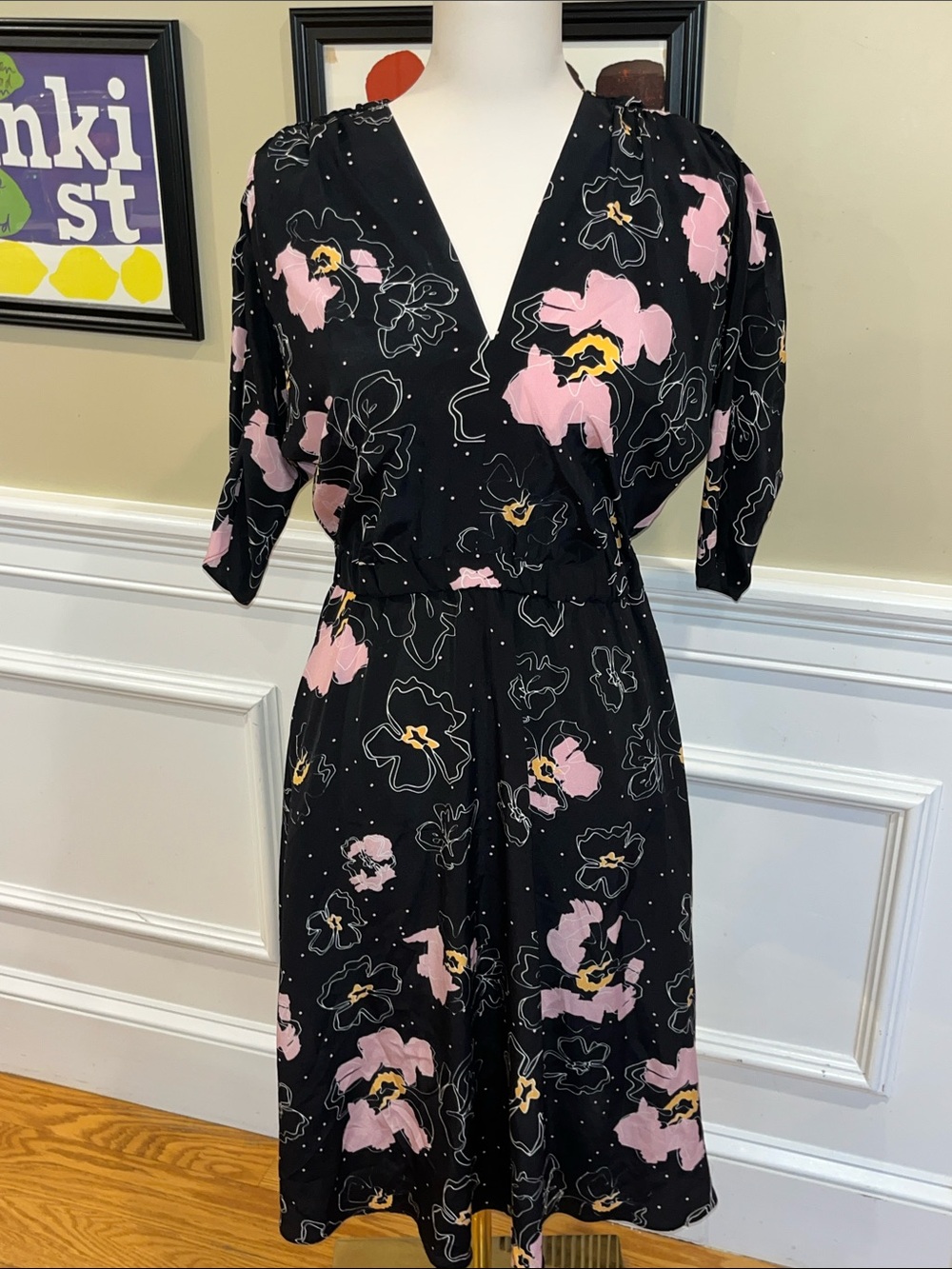 Tucker Silk Floral Dress